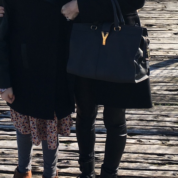 Yves Saint Laurent Grey Cabas Chyc Y Bag - Picture 7 of 7